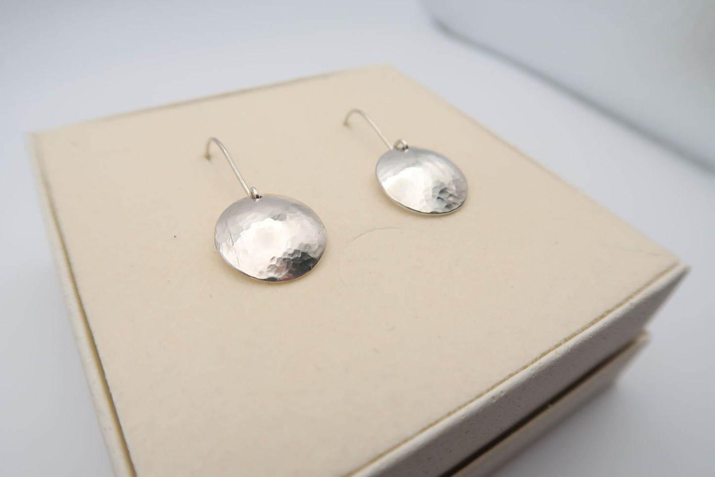 Textured domed earrings