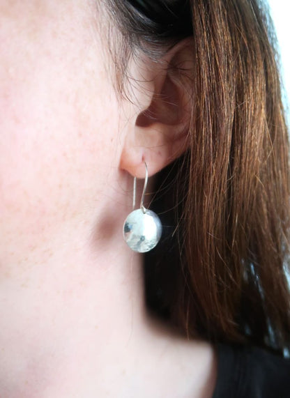 Textured domed earrings