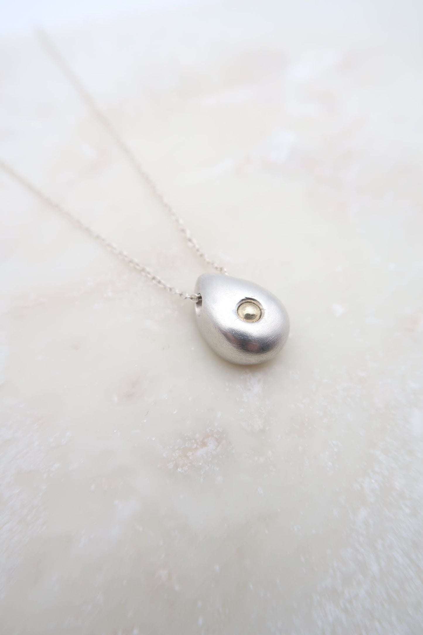 Silver & Gold drop pendant