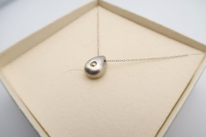 Silver & Gold drop pendant