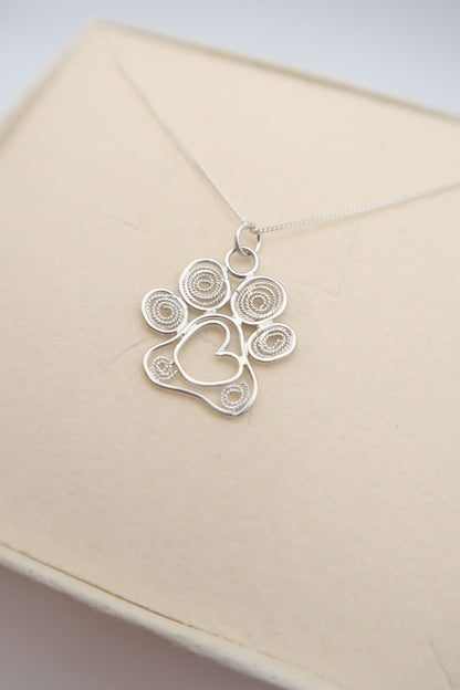 Paw Print Pendant