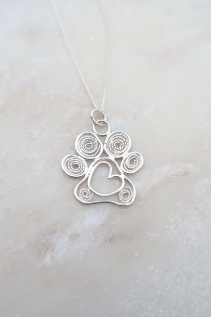 Paw Print Pendant