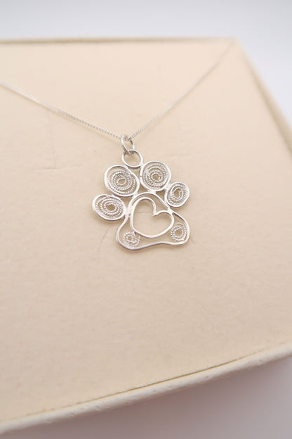 Paw Print Pendant