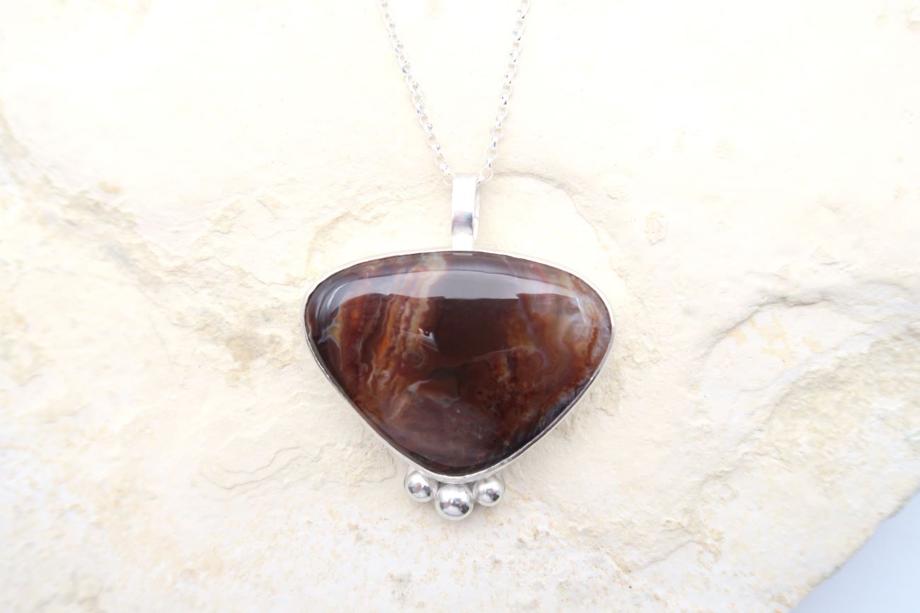 Large Mexican Agate Pendant