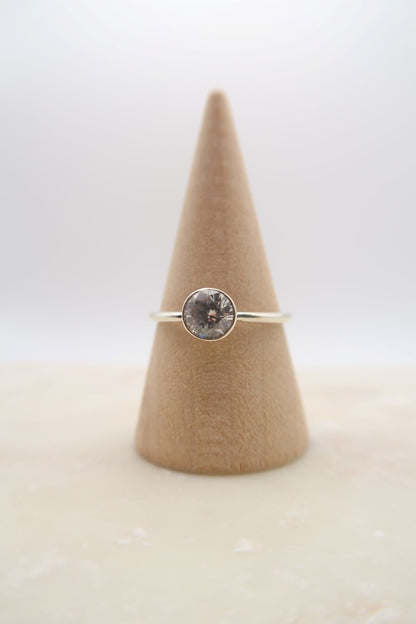 Cubic Zirconia Solitaire Ring