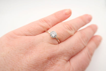 Cubic Zirconia Solitaire Ring